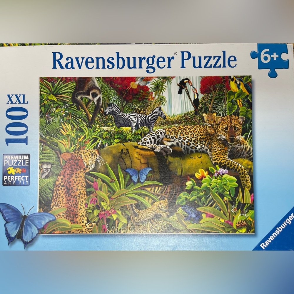 RAVENSBURGER:'Wild Jungle' Jigsaw Puzzle, 100 Pieces